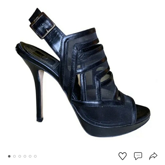 Authentic Christian Dior Black Leather Heels - Picture 2 of 6